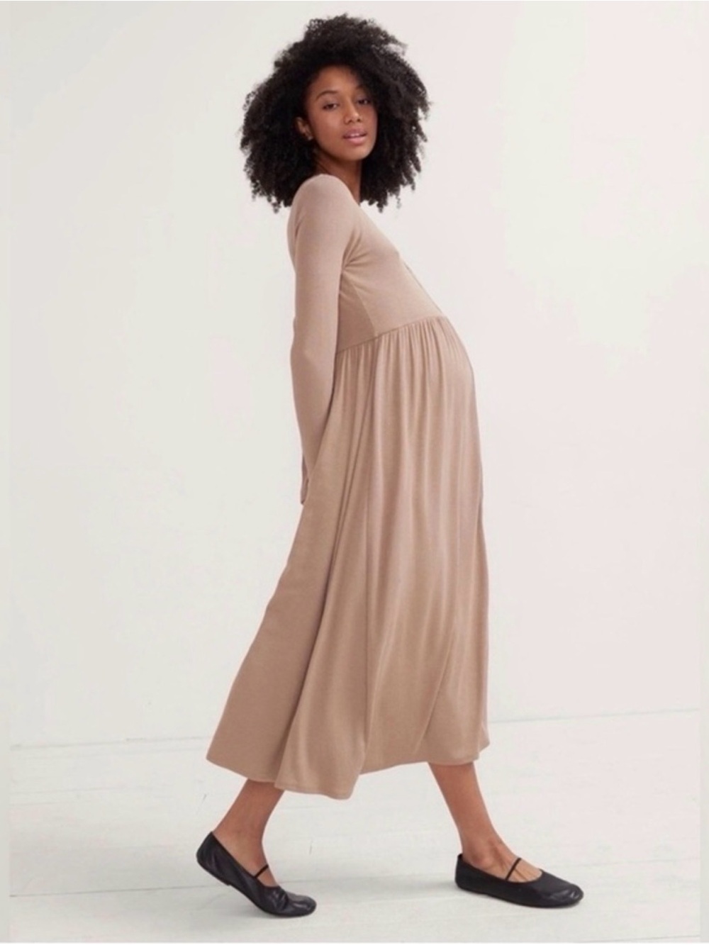 Hatch The Softest Rib Nursing Dress